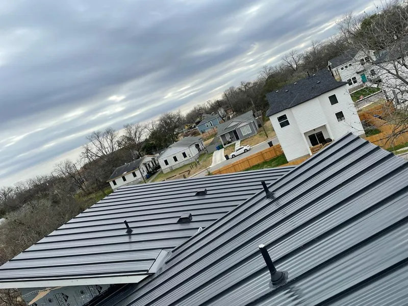 Standing seam metal roof panels with vents for Skylight Repair in Kochville